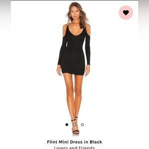 Flint mini dress in black by Lovers + Friends
